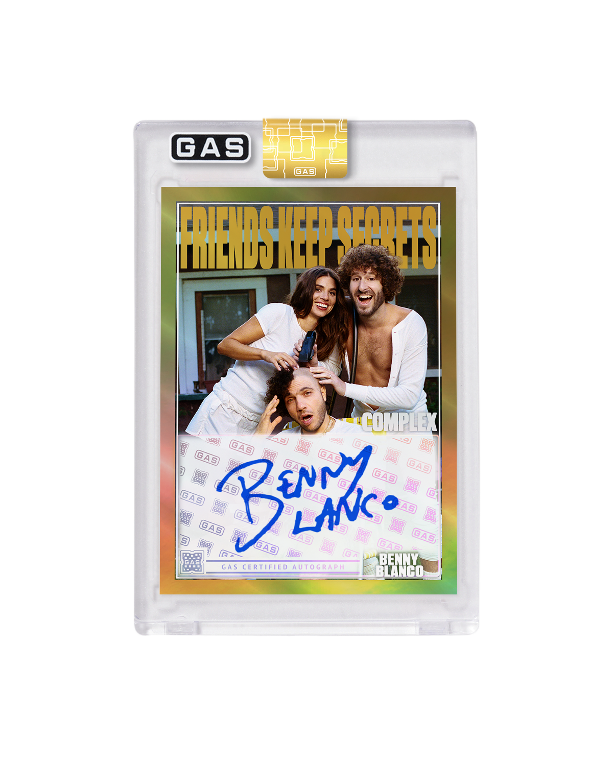 Benny Blanco, Lil Dicky & Kristin Batalucco Complex Cover x GAS Trading Card