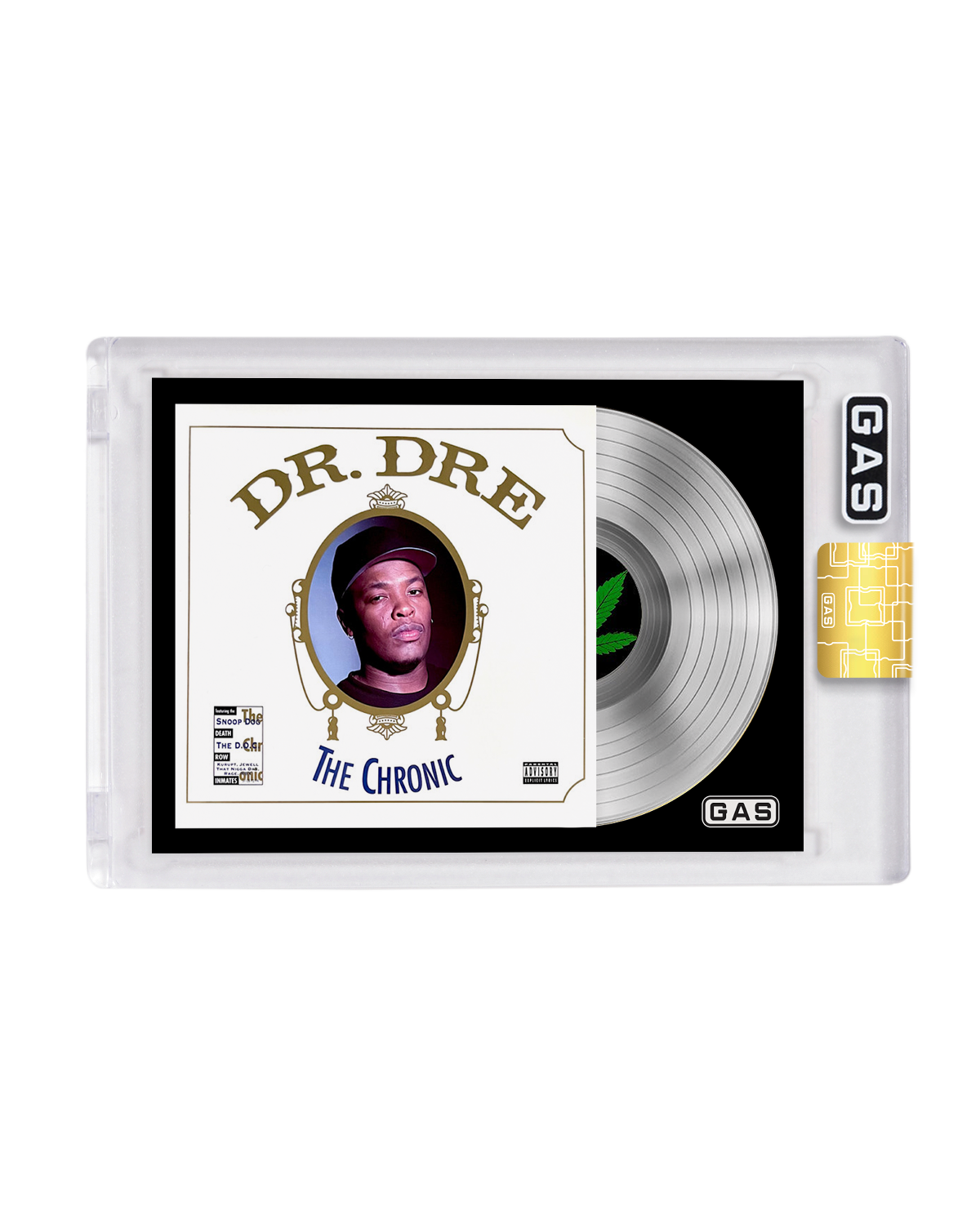 Limited Edition Dr. Dre The Chronic x GAS Platinum Record Foil Card