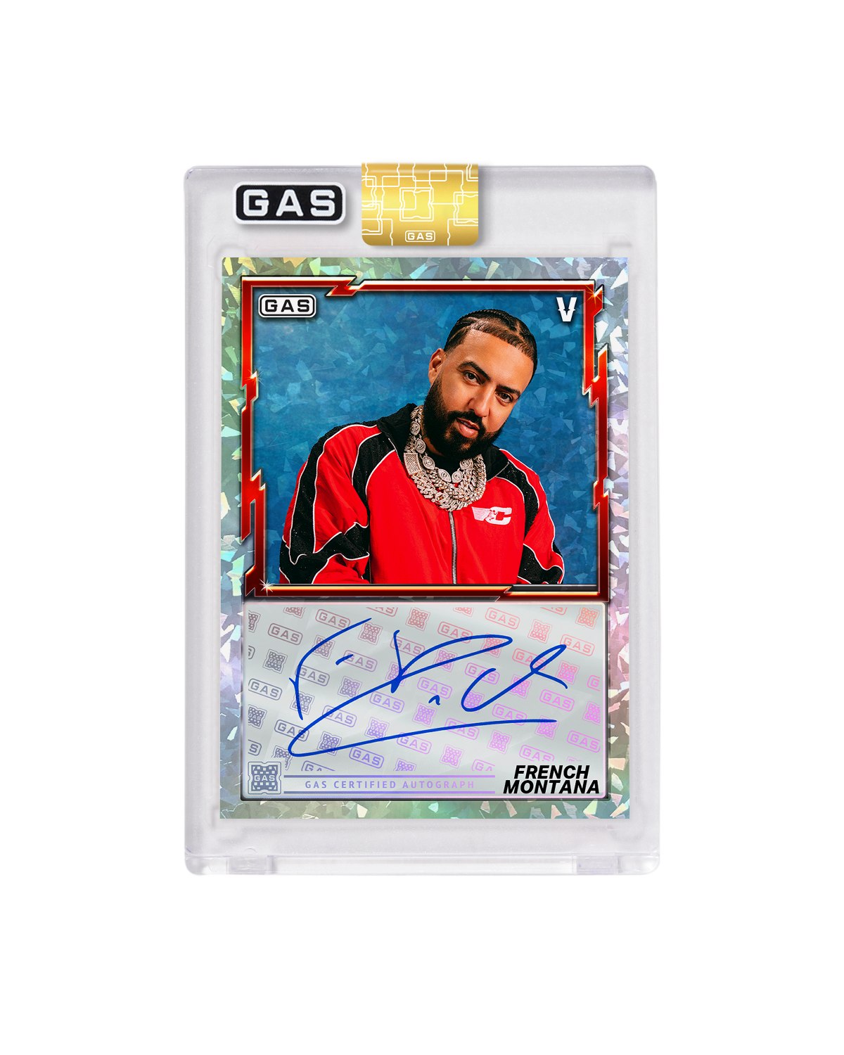 Limited Edition French Montana x Verzuz x GAS Cracked Ice Foil Card